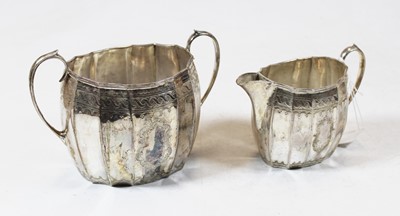 Lot 248 - A late Victorian silver twin handled sugar...
