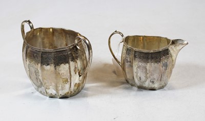 Lot 248 - A late Victorian silver twin handled sugar...