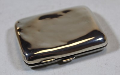 Lot 317 - A George VI silver pocket cigarette case, of...