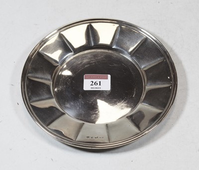 Lot 261 - A 19th century silver dish of circular form,...