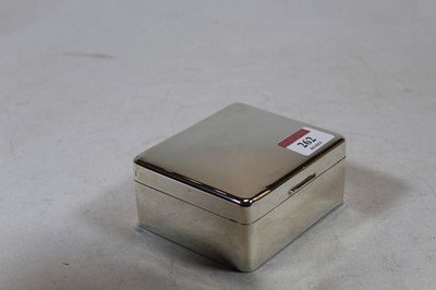 Lot 262 - A George VI silver table cigarette box of...