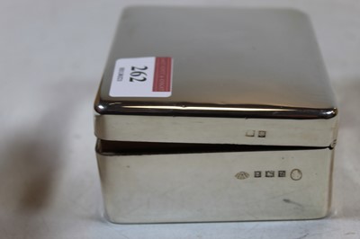 Lot 262 - A George VI silver table cigarette box of...