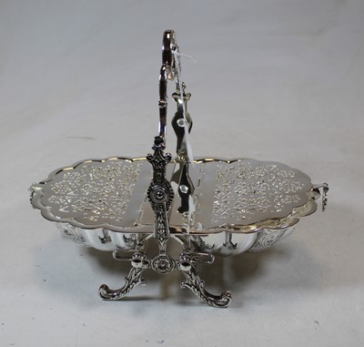 Lot 265 - A Victorian style silver plated warming dish,...
