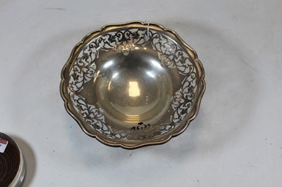 Lot 266 - A George V silver pedestal bowl having a...