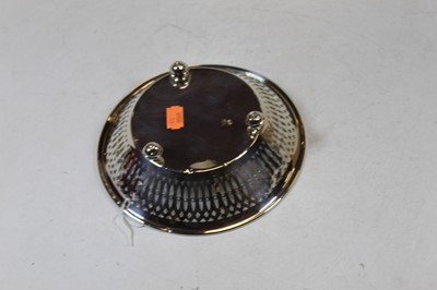 Lot 270 - A 20th century sterling silver dish of pierced...
