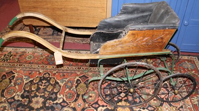 Lot 1462 - A late Victorian child's bath chair, having...