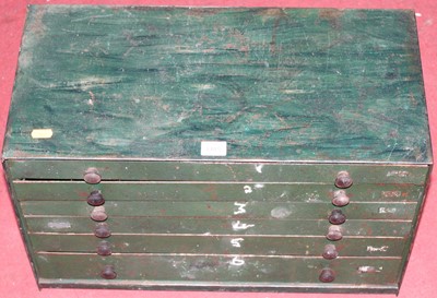 Lot 1405 - A mid-20th century green painted metal table...