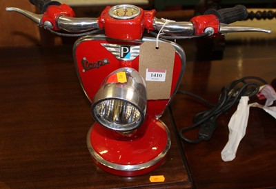 Lot 1410 - A contemporary painted metal table light,...