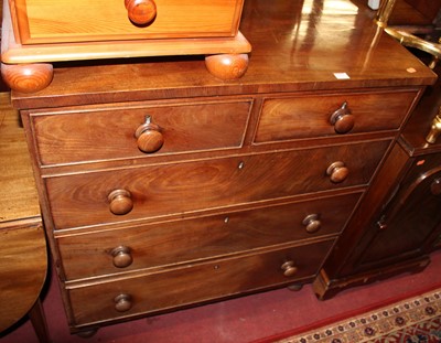 Lot 1431 - A Victorian mahogany square front chest of two...