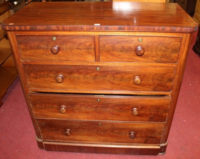 Lot 1439 - A Victorian mahogany and flame mahogany round...