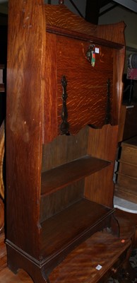 Lot 1447 - An Arts & Crafts oak and patinated brass...