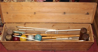 Lot 1456 - A mid-20th century Atlas Croquet set, housed...