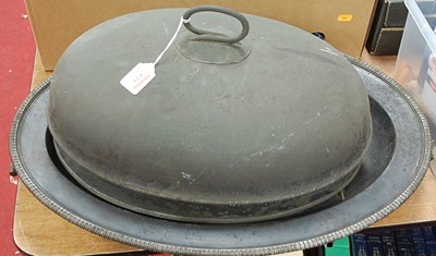 Lot 285 - A Victorian meat cloche of typical domed form...