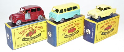 Lot 1657 - A group of 3 boxed Matchbox models to include...