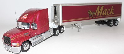 Lot 2457 - Franklin mint Mack articulated box truck in...