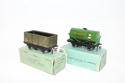 Lot 553 - Two uncommon Hornby-Dublo 3-rail wagons: D2 NE...