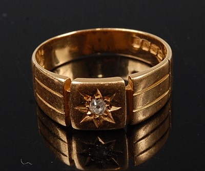 Lot 2580 - A mid-Victorian diamond signet ring, featuring...