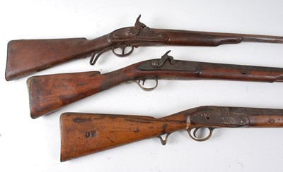 Lot 2537 - A 19th century percussion sporting gun, having...