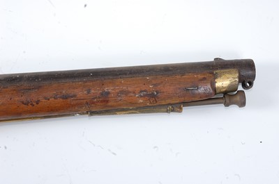 Lot 2537 - A 19th century percussion sporting gun, having...