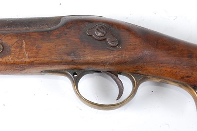 Lot 2537 - A 19th century percussion sporting gun, having...