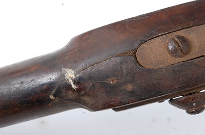 Lot 2537 - A 19th century percussion sporting gun, having...