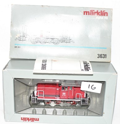 Lot 450 - A Marklin digital H0 No. 3631 BR 361 diesel...