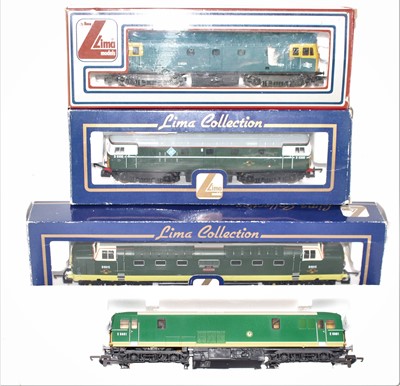 Lot 470 - Four various boxed Lima diesel locomotives,...