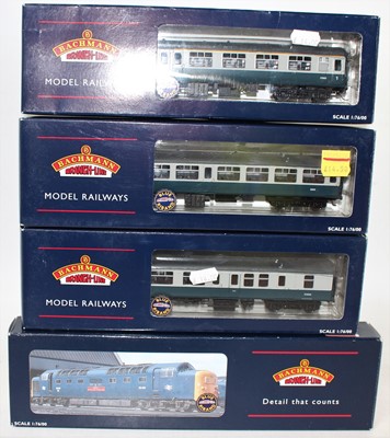 Lot 476 - A Bachmann diesel locomotive and carriage...