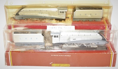 Lot 483 - Two Hornby class A4 engines and tenders to...