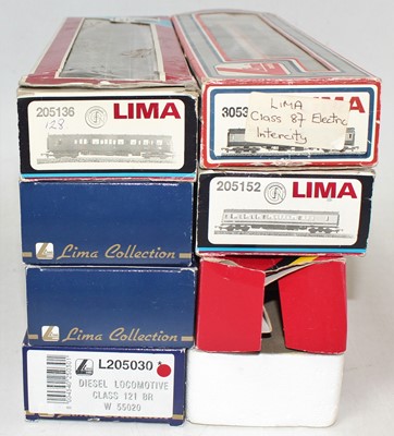 Lot 489 - Eight various boxed Lima and Hornby 00 gauge...