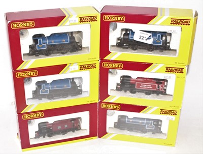 Lot 497 - Six various boxed Hornby 00 scale 0-4-0 tank...