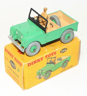 Lot 1442 - A Dinky Toys No. 340 Land Rover comprising of...