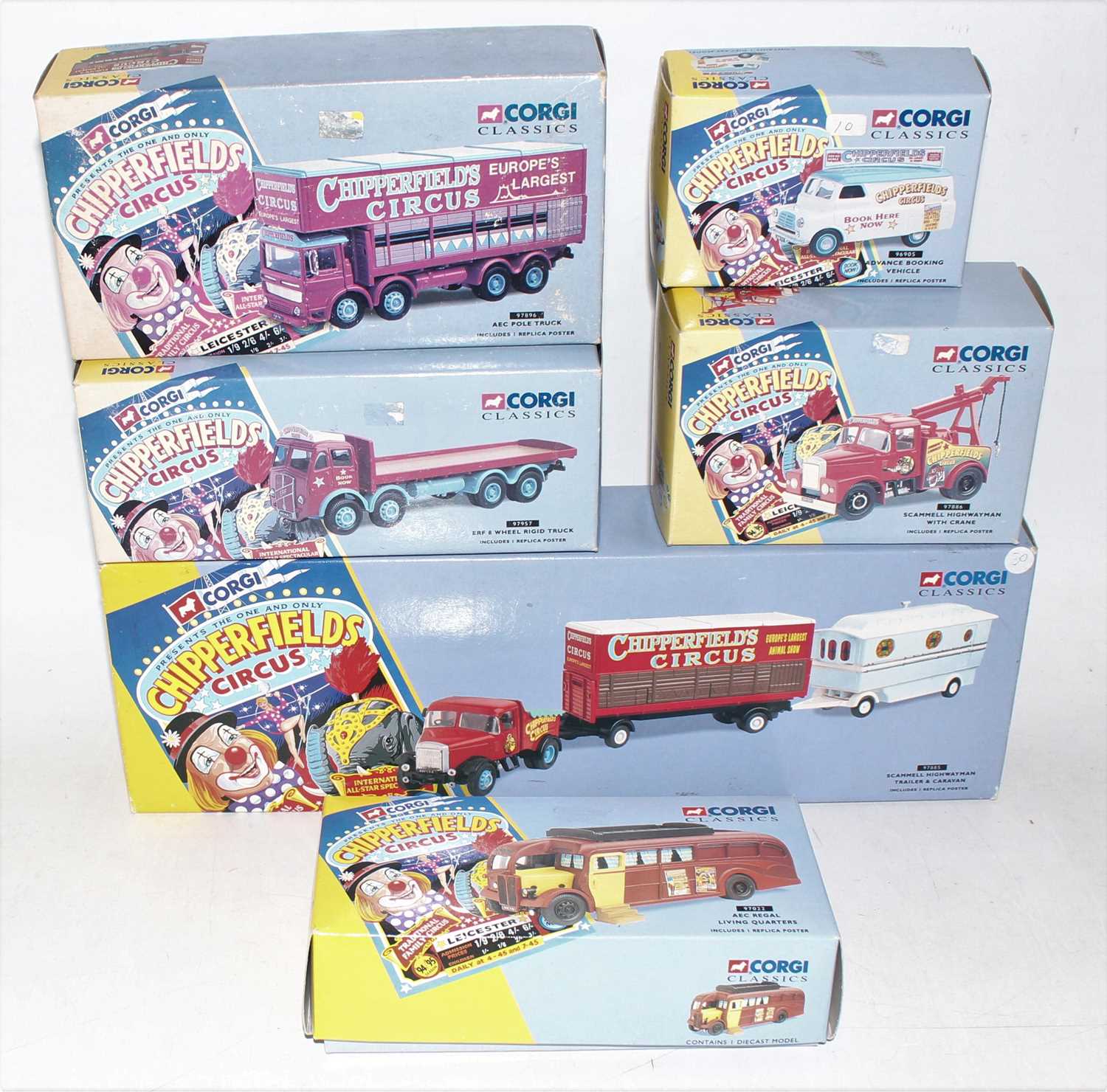 Lot 2447 - Six various boxed Corgi Chipperfields