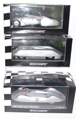 Lot 2120 - A Minichamps 1/43 scale boxed Auto Union...