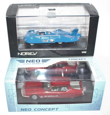 Lot 2121 - A Neo and Norev 1/43 scale landspeed record...