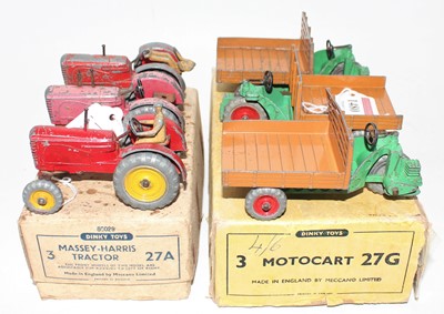 Lot 1480 - Dinky Toy Trade Box Group, 2 examples to...