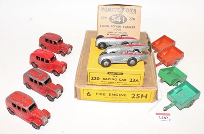 Lot 1483 - Dinky Toys Trade Box Group, 3 examples to...