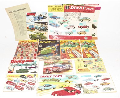 Lot 1455 - A collection of various Dinky Toy flyers and...