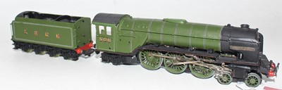 Lot 646 - A 00 gauge white metal and brass kit built...
