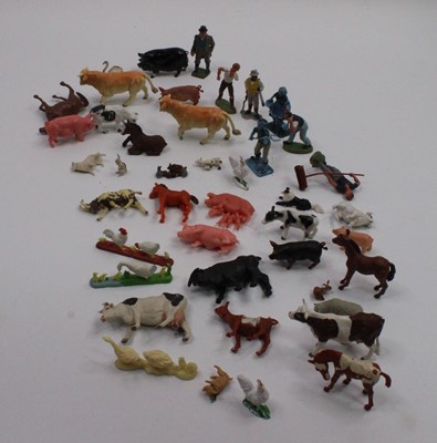 Lot 733 - A 1960s hand made wooden and paper farm...