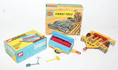 Lot 1257 - Corgi Toys Boxed Farming and Attachment Group,...