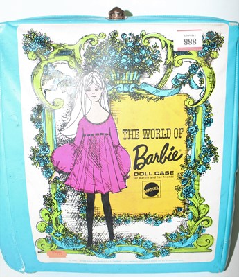 Lot 888 - A "The World of Barbie" by Mattell doll case,...