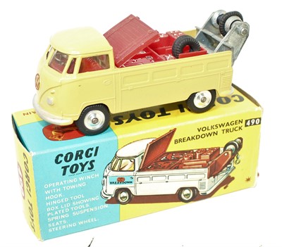 Lot 1252 - A Corgi Toys No. 490 VW breakdown truck...