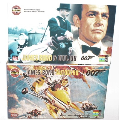 Lot 2544 - An Airfix 1/24 and 1/12 scale James Bond 007...