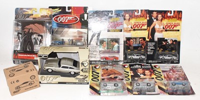 Lot 2549 - Ten various boxed and carded James Bond 007...