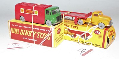 Lot 678 - Two Dublo Dinky Toys, to include 070 AEC...