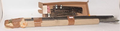 Lot 362 - Box of 2-rail track and points, to include 5...