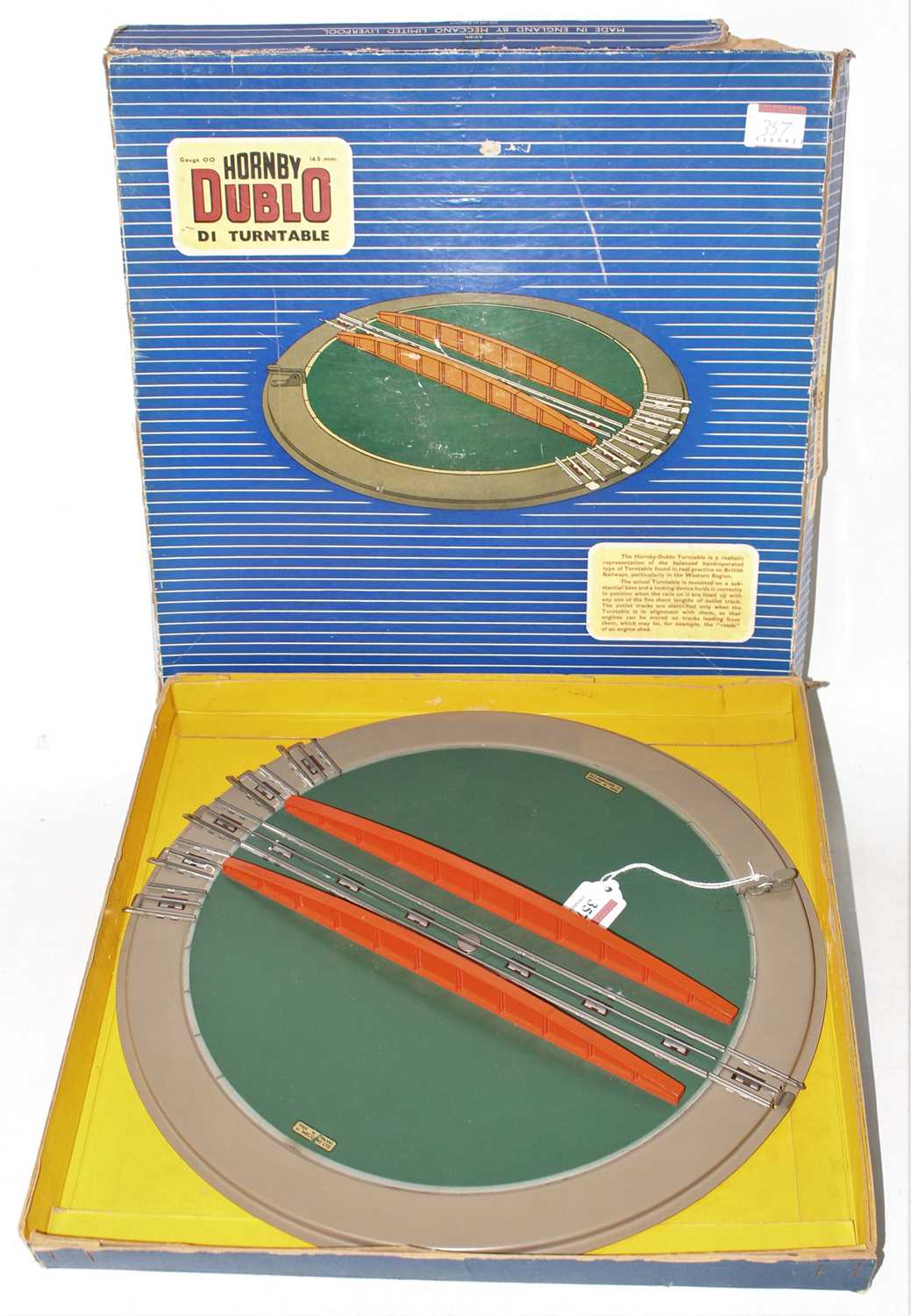 Lot 357 - Hornby Dublo D1 Turntable, very clean (VG-BF)