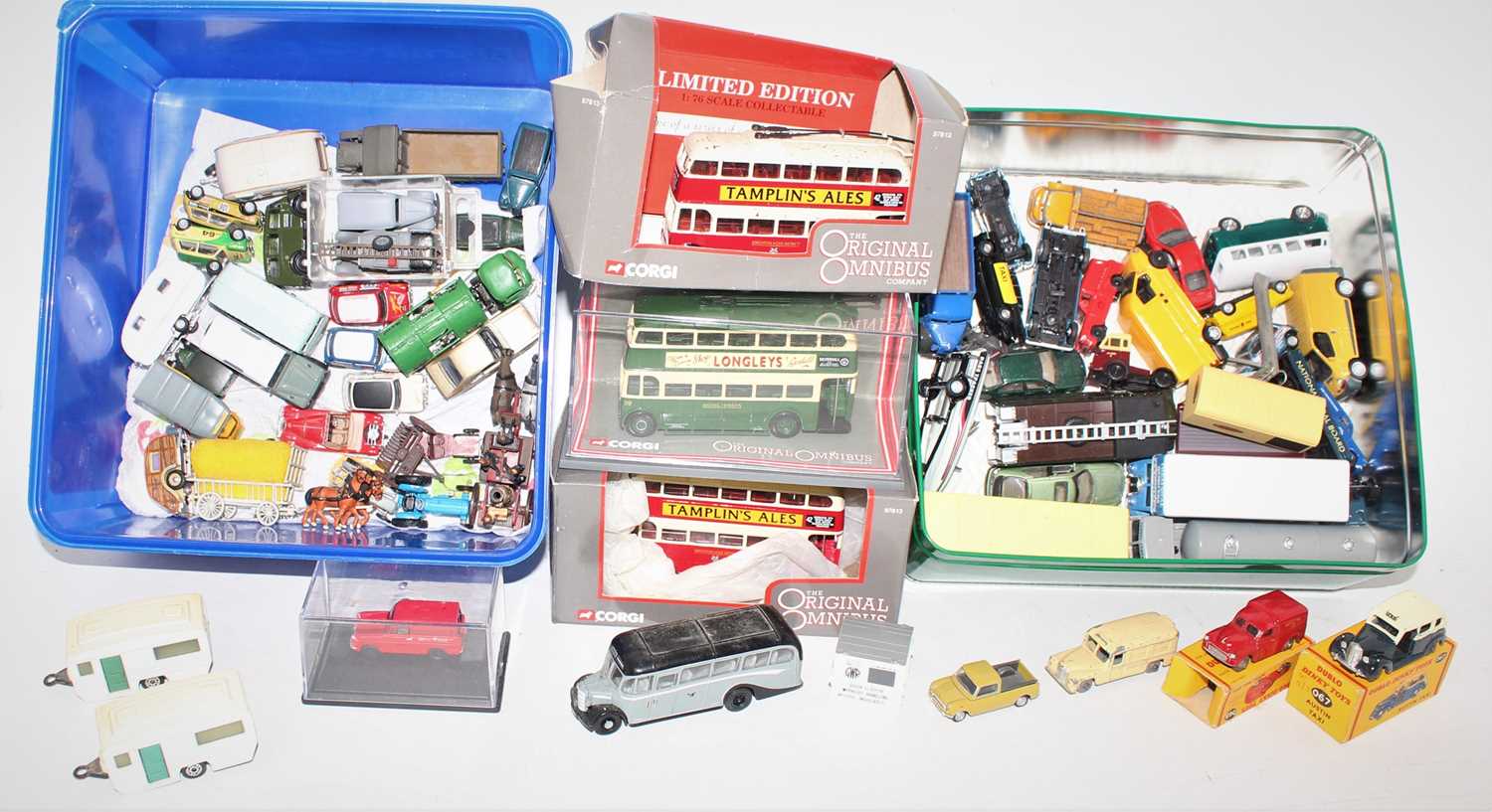 Lot 373 - Large box containing mainly 00 Gauge diecast...