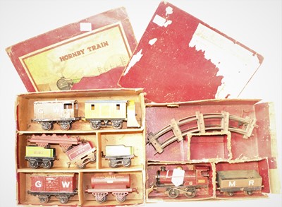 Lot 245 - Remains of 1924-8 Hornby No.0 Goods Set,...